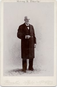 Henry Laurens Dawes (1816-1903), amerikansk senator, foto af Nowell, Pittsfield, Massachusetts (albumfoto) af American Photographer