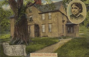 Louisa M Alcotts hjem og hendes Little Women, Concord, Massachusetts, USA (farvefoto) af American Photographer