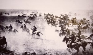 Husmænd, der skynder sig ind på Cherokee Strip af American Photographer