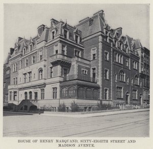 House of Henry Marquand, Sixty-Eightth Street og Madison Avenue (s/h-billede) af American Photographer