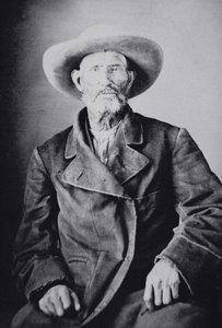 Jim Bridger (1804-81) (s/hvid foto) af American Photographer