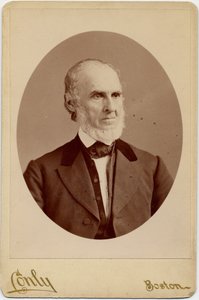 John Greenleaf Whittier (1807-92), amerikansk kvækerdigter og afskaffelsesmand; foto af C F Conly, Boston (albumin print) af American Photographer