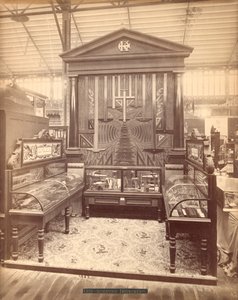 Kuffel & Essers Exhibit, Main Building, Centennial International Exhibition, Philadelphia, 1876 (albumin print) af American Photographer