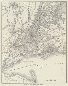 Kort over Greater New York (s/h foto) af American Photographer