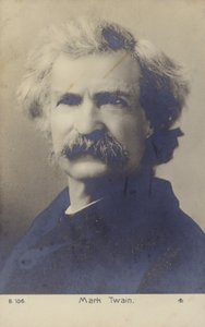 Mark Twain (1835-1910), amerikansk forfatter (s/h-foto) af American Photographer