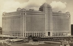 Merchandise Mart, verdens største bygning, Chicago, Illinois, USA (s/h-foto) af American Photographer