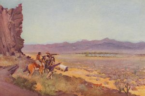 Mirage i ørkenen, Arizona (foto i farver) af American Photographer