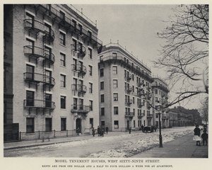 Model Tenement Houses, West Sixty-Ninth Street (s/h-billede) af American Photographer
