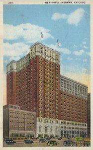 New Hotel Sherman, Chicago, Illinois, USA (foto i farver) af American Photographer