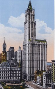 New York: Woolworth Building (farvefoto) af American Photographer