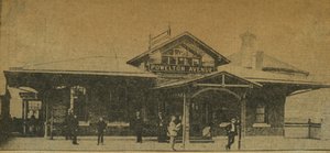 Avisudklip: Powelton Avenue Station, Pennsylvania, USA, 1896 (fotografisk tryk) af American Photographer