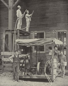 Maling af de store bygninger af American Photographer