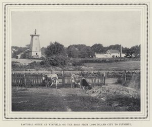 Pastoral scene ved Winfield, på vejen fra Long Island City til Flushing (s/h foto) af American Photographer