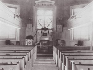 Philadelphia: Interiør af den gamle svenske kirke af American Photographer