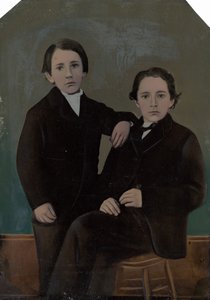 Portræt af to drenge, ca. 1870