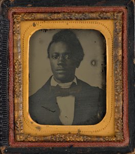 Portræt af en mand, ca. 1860 (foto) af American Photographer