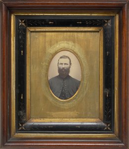 Portræt af en mand, ca. 1864 (foto) af American Photographer