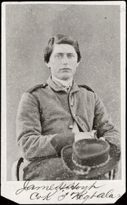 Portræt af en soldat (s/h-foto) af American Photographer