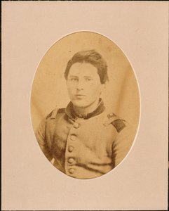 Portræt af en uidentificeret soldat (sepiafoto) af American Photographer