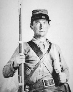 Menig John LeRoy Williams, konfødereret hærsoldat (s/h-foto) af American Photographer