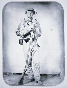 Menig Thomas Taylor, Confederate Army Soldier (s/h-billede) af American Photographer