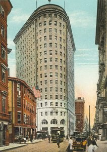 Providence, Rhode Island: Turks Head Building og Westminster Street (foto i farver) af American Photographer