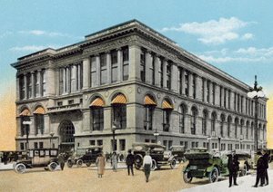 Offentligt bibliotek (farvet foto) af American Photographer