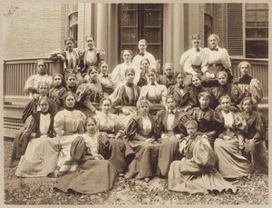 Radcliffe klasse fra 1896 (s/h foto) af American Photographer