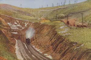 Raton Tunnel, højeste punkt på Santa Fe (farvefoto) af American Photographer