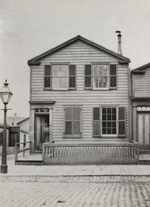 Bopæl på 42 Monroe St., Chicago, 1869 af American Photographer
