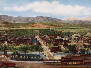 Salida og Mount Ouray (farvefoto) af American Photographer