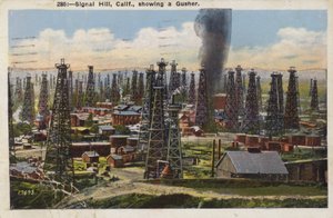 Signal Hill, Californien, viser en Gusher (foto) af American Photographer