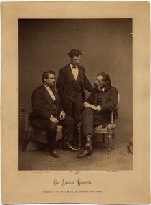 The American Humorists, gruppeportræt af George M Baker, Boston (albumfoto)