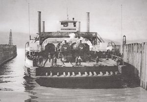Contra Costa-færgen, ca. 1920 (s/h-billede) af American Photographer