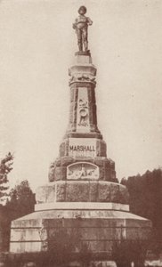 Monumentet for guldopdageren i Coloma, Californien (s/h-foto) af American Photographer