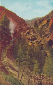 The Stepladder, på Pikes Peak Cog Road, Colorado (farvefoto) af American Photographer