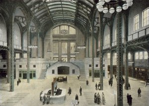Train Concourse, Chicago Union Station (farvet foto) af American Photographer
