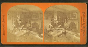 Udsigt til Amos Alcott i hans arbejdsværelse af American Photographer
