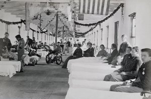 Afdeling i Armory Square Hospital, Washington DC, ca. 1865 af American Photographer