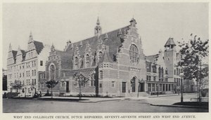 West End Collegiate Church, Dutch Reformed, Seventy-Seventh Street og West End Avenue (s/h-billede)