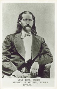 Wild Bill Hickok, revolvermand, gambler og lovmand i det amerikanske vest (s/h-billede) af American Photographer