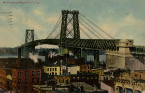 Williamsburg Bridge, New York City, USA (foto i farver) af American Photographer
