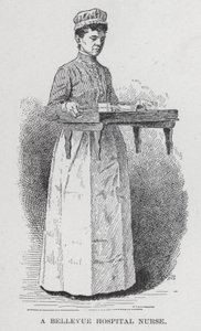 En Bellevue Hospitalssygeplejerske (litho) af American School