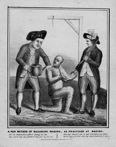 En ny metode til fremstilling af makaroni, som praktiseret i Boston, ca. 1836 af American School