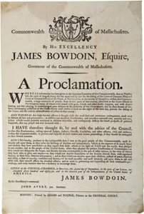 En proklamation, 2. september 1786 af American School