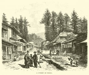 En gade i Nikko af American School