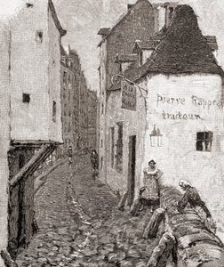 En gade i det gamle Paris i det 19. århundrede, fra 