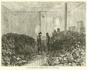 Udstyr overgivet af Johnston, april 1865 af American School