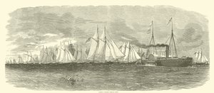 Admiral Porters morterflåde, 1862 af American School