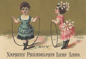 Annonce for Naphys Philadelphia Leaf Lard, ca. 1880